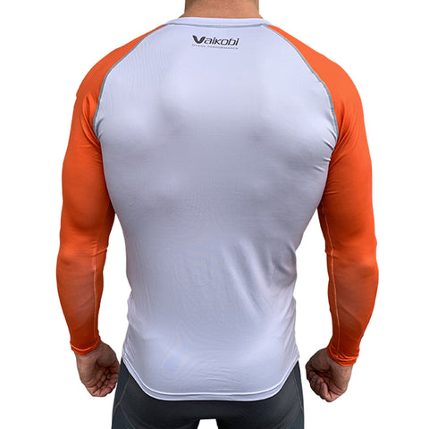 VOCEAN L/S UV Top - Orange/Silver - Unisex