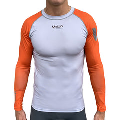 VOCEAN L/S UV Top - Orange/Silver - Unisex