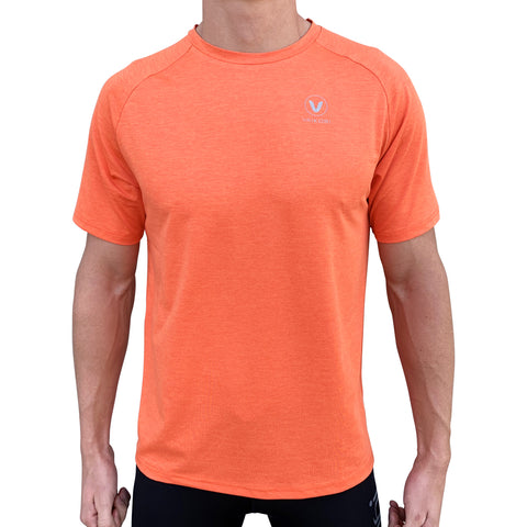 Mens UV Performance Tech Tee- Fluro Orange