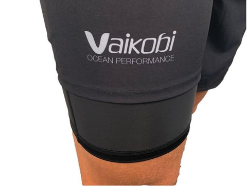 VAIKOBI PADDLE BOARD SHORTS - BLACK/ ORANGE